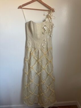 Vintage Yoly Munoz designer floral detailed dress S